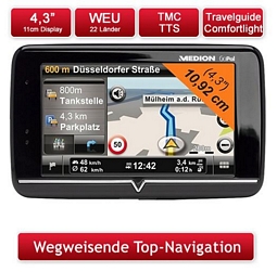 Medion GoPal E4240 Navigationssystem