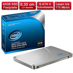 Intel SSD 2.5 40GB X25-V SSD-Festplatte