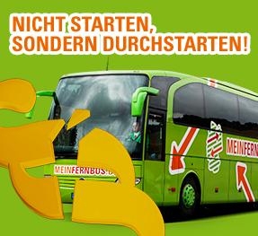 Meinfernbus.de: Mit Gutscheincode 3 Euro Rabatt auf alle Fahrten erhalten