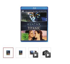 Avatar & Titanic 3D-Bluray Doppelpack