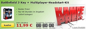 Battlefield 3 Key + Multiplayer-Headstart-Kit