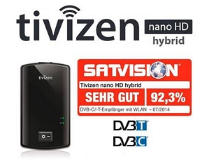 iCube Tivizen nano HD hybrid Digitaler Kabel und DVB-T Wi-Fi TV-Empfänger
