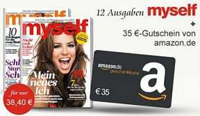 Jahresabo der Zeitschrift myself für effektiv 2 Euro