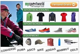 Groupon: mysportworld Gutschein im Wert von 40 Euro für 14,99 Euro oder 50 Euro für 19,99 Euro