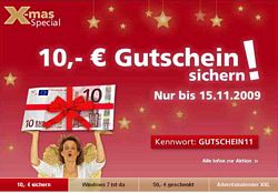 X-mas XXL bei Neckermann: 10 Euro geschenkt