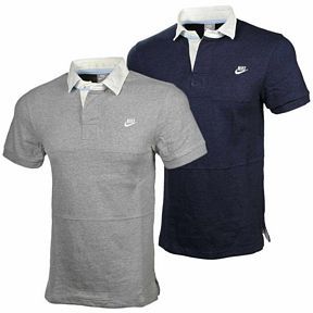 Nike Herren Polo Shirt 466685 Oxford 1823 Poloshirt Navy oder Hellgrau
