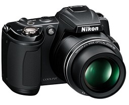 Nikon Coolpix L120 Bridgekamera mit 14 Megapixel und 21-fach opt. Zoom