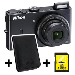 Nikon Coolpix P300 12,2 Megapixel Digitalkamera + Tasche + 4GB Speicherkarte