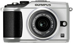 Olympus Pen E-PL 2 14-42 mm Kit silber Systemkamera