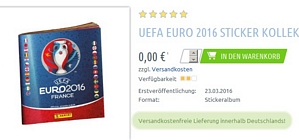 Panini UEFA Euro 2016 Stickeralbum kostenlos sichern