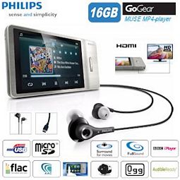 Philips GoGear Muse 16GB (SA2MUS16) MP3-/Videoplayer