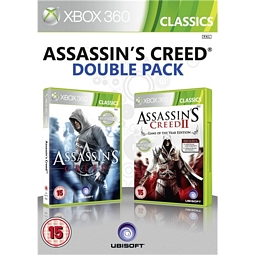 Play.com: Ubisoft Doppel-Packs wie z.B. Assassin’s Creed 1 / Assassin’s Creed 2 [Xbox360] für 16,49 Euro