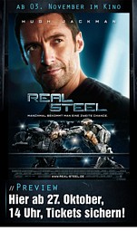 Kostenlos ins Kino: Real Steel mit Hugh Jackman