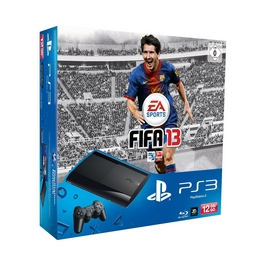 PlayStation 3 Super Slim 12 GB + 2x DualShock 3 Wireless Controller + FIFA13