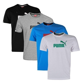 Puma Herren T-Shirt Large No.1 Logo Tee in verschiedenen Farben
