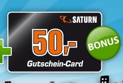 Quicker: Saturn-Gutschein im Wert von 50 Euro für 40 Euro kaufen