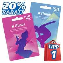 real: 20 Prozent Rabatt auf 50 Euro-iTunes-Karten