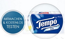 Rossmann: Produkttester werden und 12er Pack Tempo Ice-Taschentücher kostenlos erhalten