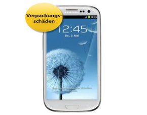 Samsung Galaxy S3 Marble White ohne Branding mit Verpackungsschäden