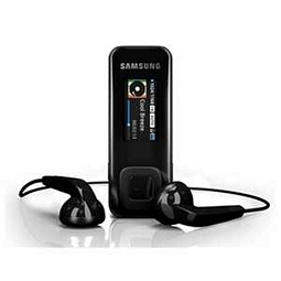 Samsung MP3-Player YP-F3 2GB Schwarz MP3-Player mit 2GB Speicherplatz