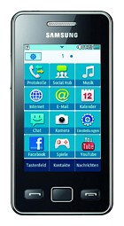 Samsung S5260 Star II schwarz Smartphone CallYa Paket