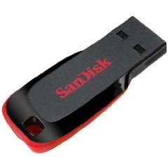 SanDisk Cruzer Blade 8GB USB-Stick schwarz/rot