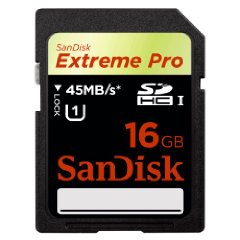 Sandisk SDHC Card Extreme Pro 16 GB UHS-I Speicherkarte