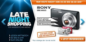 Saturn Latenight-Shopping am 13. März 2013 mit z.B. mit der Sony DSC-W620 Digitalkamera für 39,00 Euro