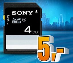 Saturn: Sony SDHC Card 4GB Class 4