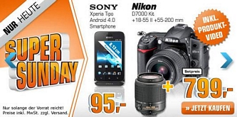 Saturn Super Sunday-Angebote am 30. Dezember u.a. Nikon D7000D Kit mit 2 Objektiven für 799 Euro