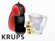 Krups KP1006 inklusive 1 Packung Dolce Gusto Cappuccino + 1x Dolce Gusto Nescafe Caffe Crema Grande + 1x BWT Wasserfilter