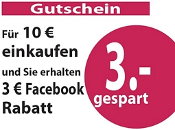 Schlecker: Facebook-Gruppe beitreten und 3 Euro Rabatt in der Filiale erhalten