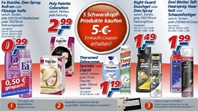 real: 5 Schwarzkopf-Produkte kaufen und 5 Euro Gutschein für den nächsten Einkauf erhalten