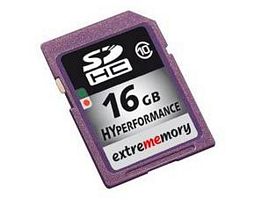 SD-Card SDHC 16GB ExtreMemory HyPerformance Class 10