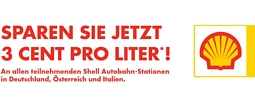 Mit Gutschein 3 Cent Rabatt pro Liter an Shell-Autobahntankstellen erhalten
