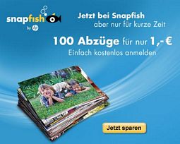 Snapfish: 100 Fotoabzüge für Neukunden kostenlos (2,95 Euro Versandkosten)