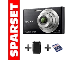 Sony Cybershot DSC-W550 Digitalkamera + 4GB Speicherkarte + Hardcase