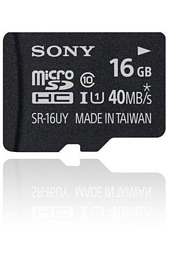 Sony High Speed microSD Speicherkarte 16 GB class 10 Karte + SD Adapter