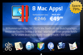 stacksocial: 8 Apps für 49,99 Euro u.a. mit dem deutschen Parallels 8