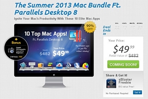stacksocial: The Summer 2013 Mac Bundle Ft. Parallels Desktop 8 für $49.99 (weniger als 40 Euro)