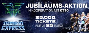 25.000 Karten für Starlight Express für jeweils nur 25 Euro – nur heute Nacht ab 00:00 Uhr