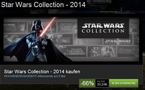 Steam: Star Wars Collection 2014 – 66 Prozent auf Star Wars – Titel