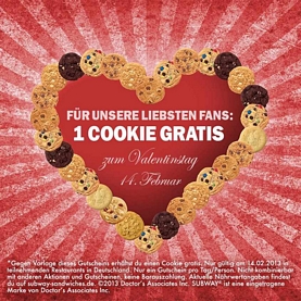 Subway Valentines-Special – Gratis-Cookie