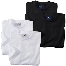 Ebay-WOW: 4er-Pack Tom Tailor-Shirts oder Boxershorts in Schwarz oder Weiß