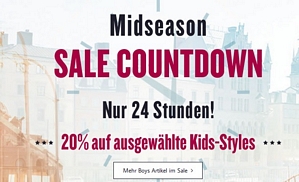 Tom Tailor: Midseason Sale Countdown – 20 Prozent Rabatt auf ausgewählte Kids-Styles