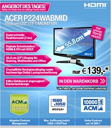 22″-Monitor Acer P224WAbmid