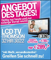 Tagesangebot: LCD-Fernseher Thomson 32HR3022 im T-Online-Shop