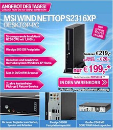Nettop-PC MSI Wind 2316XP