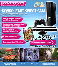 Microsoft Xbox 360 Slim Arcade 4G Kinect Bundle