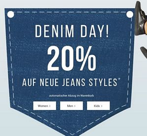 Tom Tailor: 20 Prozent Rabatt auf Jeans
